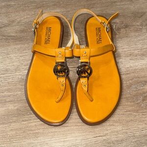 Michael Kors Mustard Yellow Sandals